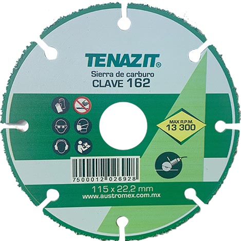 SIERRA DE CARBURO P MADERA 4 1/2 C.162 AUSTROMEX