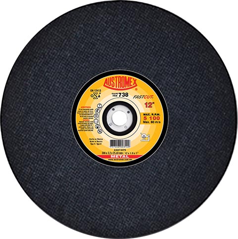 DISCO P/CORTE METAL 12X1/8X1 C.738 AUSTROMEX SP