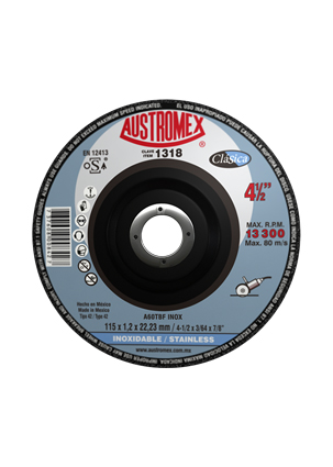 DISCO P/CORTE A/INOX. 115x1x22.2 T27 C.1318 AUSTROMEX SP