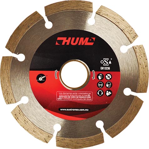 DISCO D/DIAMANTE 41/2x0.07x7/8 SEGM.C.2555 AUSTROMEX