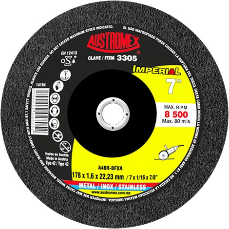 DISCO P/CORTE T 42 178X1.6X22.23 KREATOR DOS EN UNO 3305