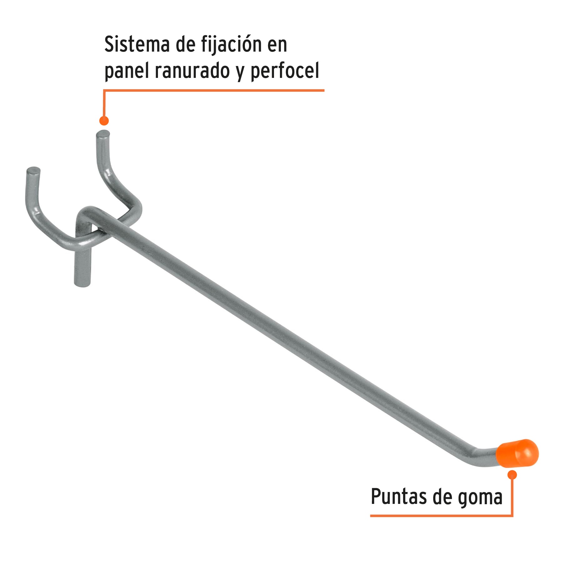 GANCHO GA6 RECTO 6 P/PERFOCEL TRUPER 50152