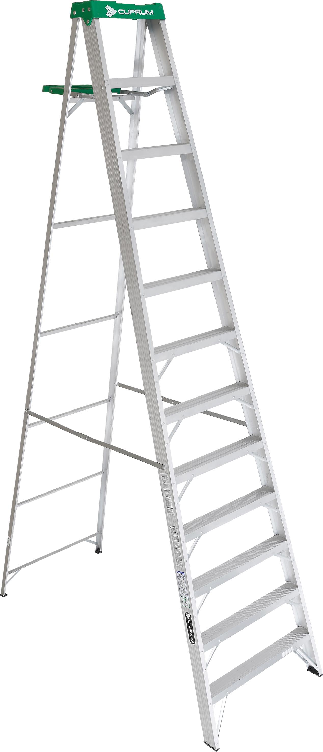 ESCALERA TIJERA C221312 ALUM TII BASE VERDE C/IMAN CUPRUM