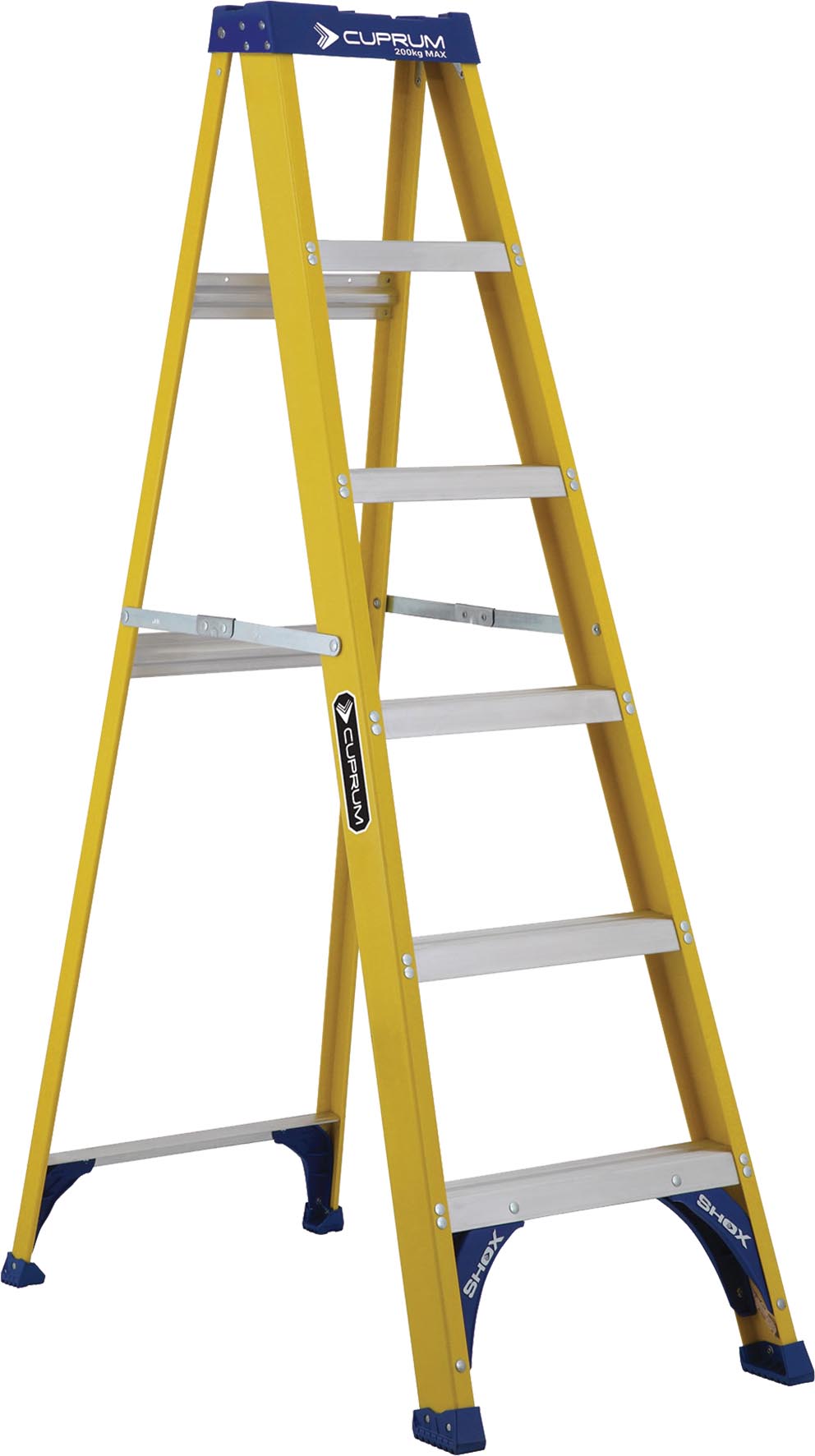 ESCALERA TIJERA C311506 FIBRA VIDRIO AMA.TI 6 ESC. CUPR...