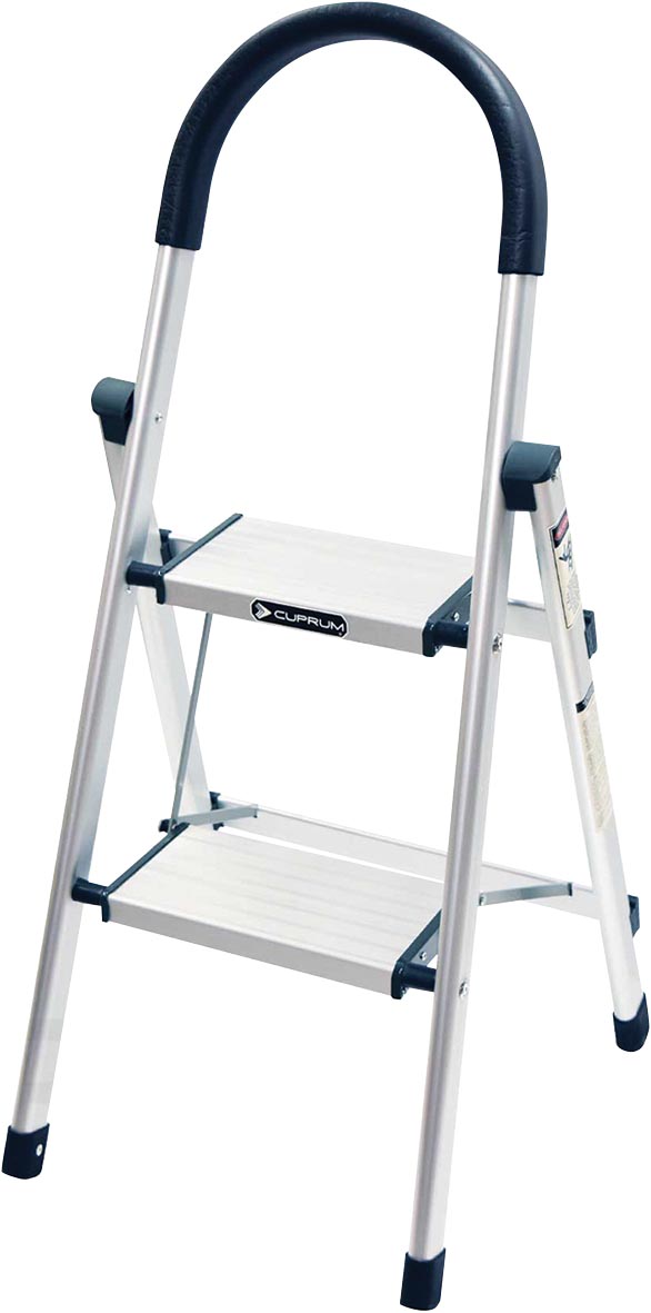 ESCALERA DOMESTICA C226302 TIPO EURO ALUMI. 2 ESC. CUPRUM