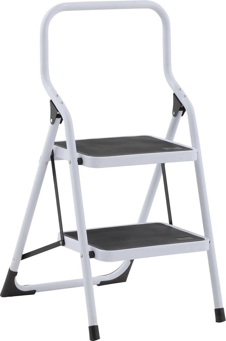 ESCALERA TABURETE CN431302 PLEG. 2 ESC.C/BARANDAL CUPRU...