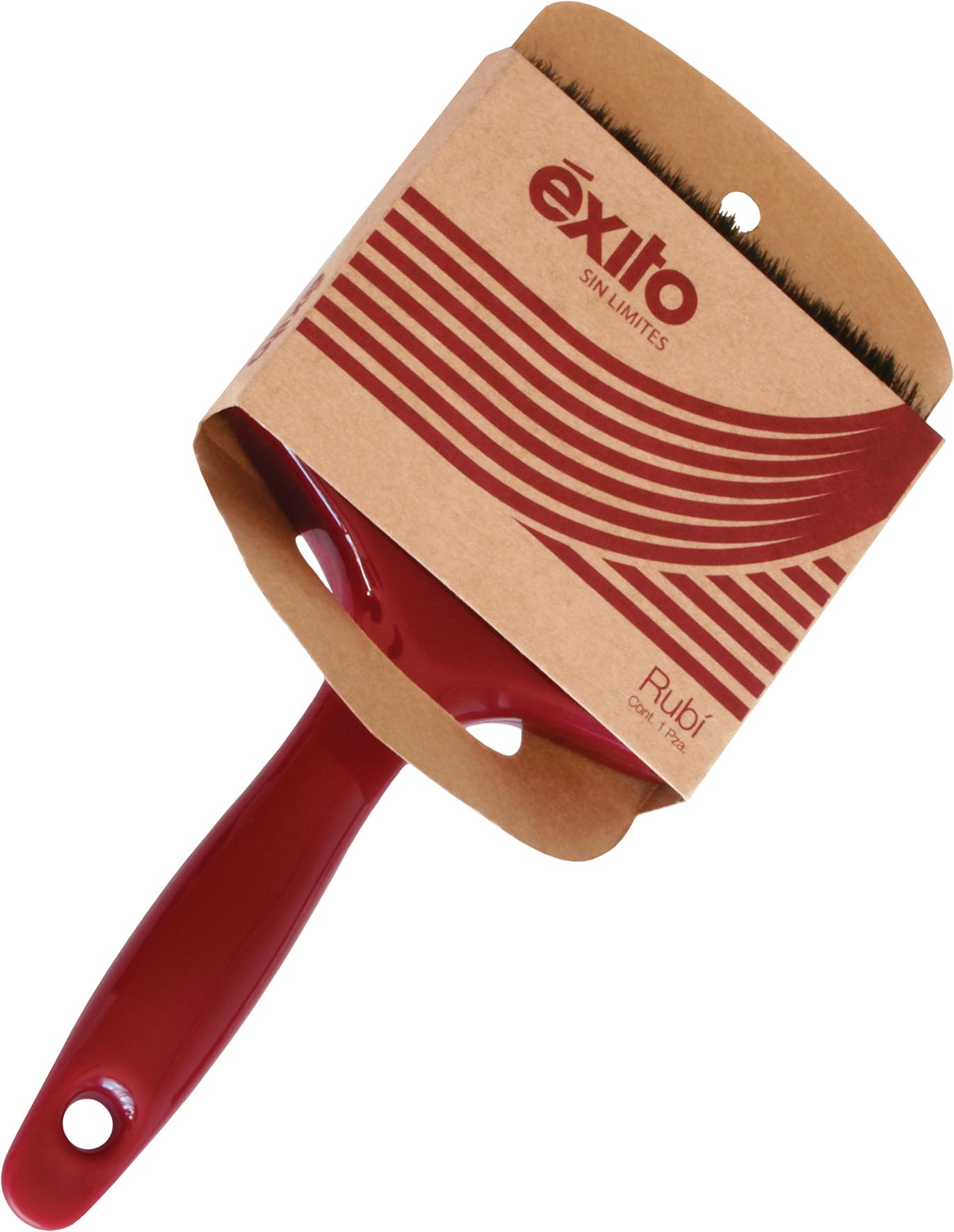 BROCHA RUBI ROJA Y BLANCO 102 MM 4