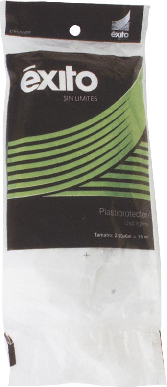 PLASTIPROTECTOR USO LIGERO 5X3 MTS. 15M2 EX00825 EXITO