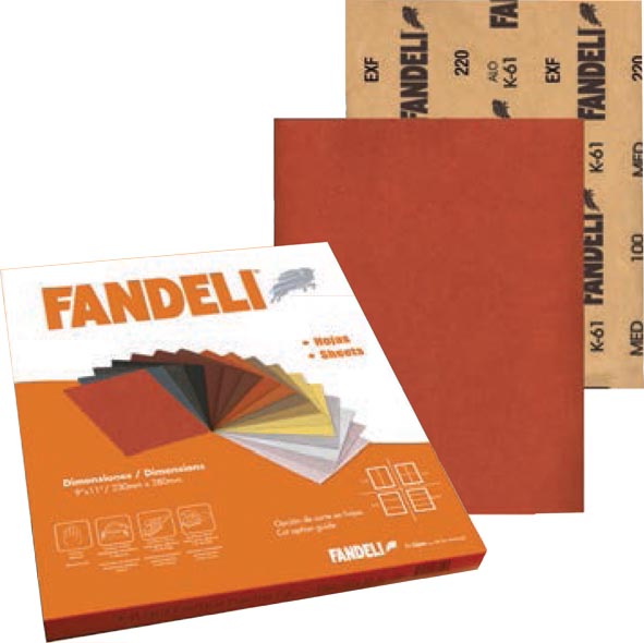 LIJA P/MADERA K61 FINO G150 P/50 PZS 00084 FANDELI