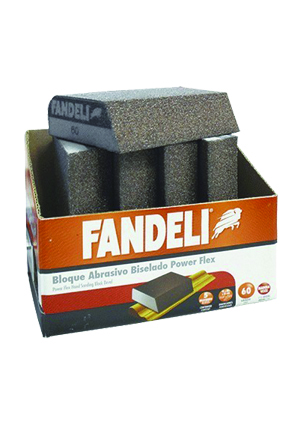 LIJA ESPONJA 13136 POWER FLEX 33/4X23/4X1 P60 FANDELI