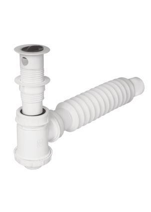 CESPOL CE218 P/LAVABO 11/4 DE PVC C/TRAMPA FOSET