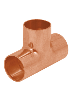 TEE CC762 DE COBRE SENCILLA, 3/4