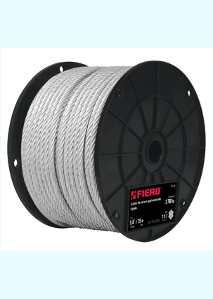 CABLE CAB1/8R D/ACERO 75 MTS. FIERO