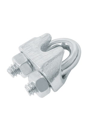 NUDO1/8 PERRO GALV.1/8 P/CABLE B/2 FIERO /TC0951