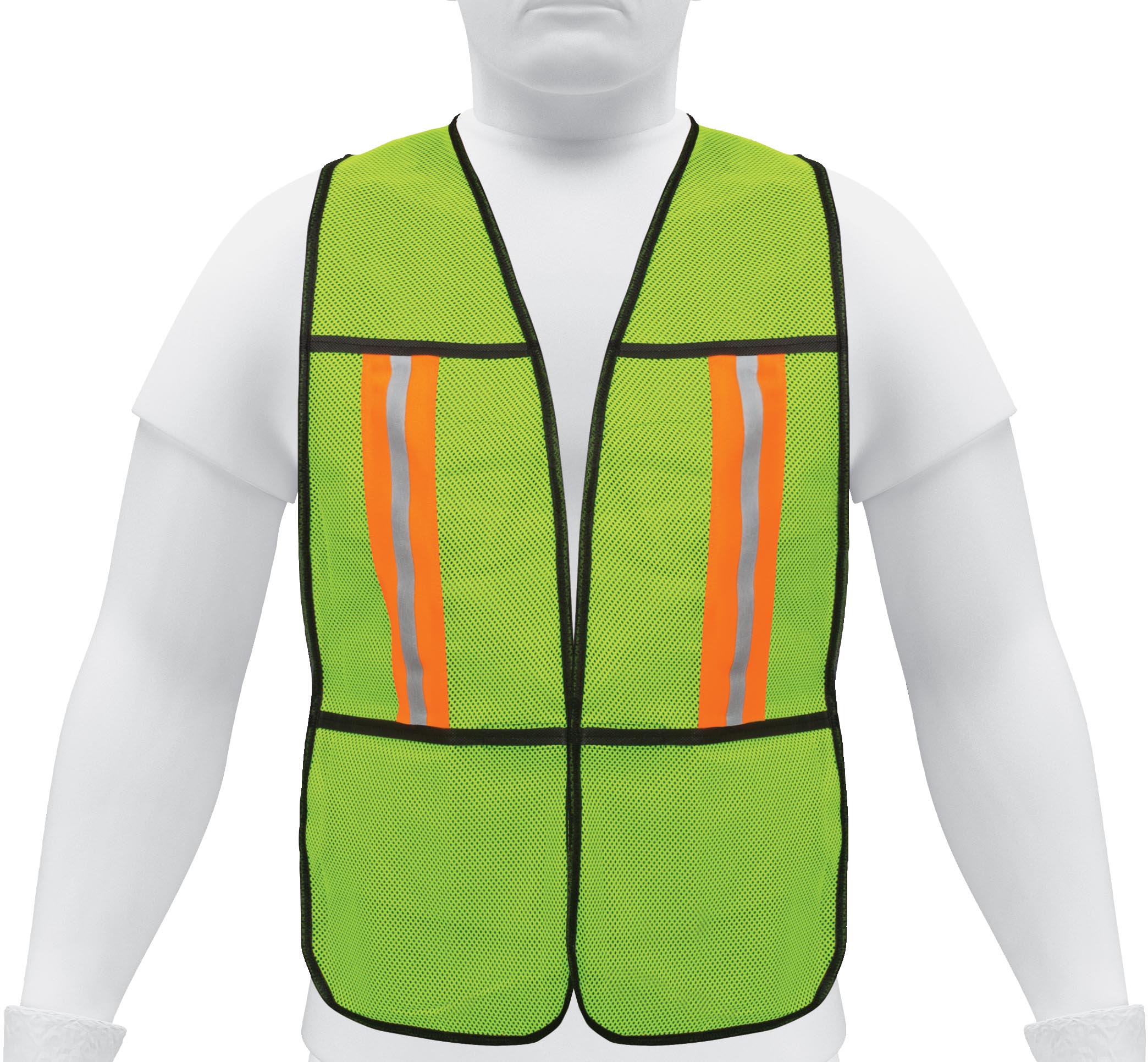 CHALECO CHS200V VERDE C/REFLEJANTE PRETUL