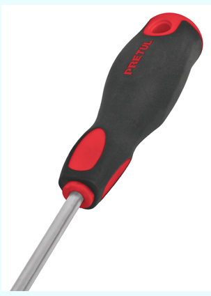DESARMADOR DR3/16x6BP PLANO CONF/GRIP PRETUL TC0702