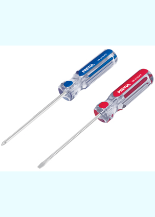 DESARMADOR DUO3/16x4TP JGO.2 MGO/PVC PRETUL