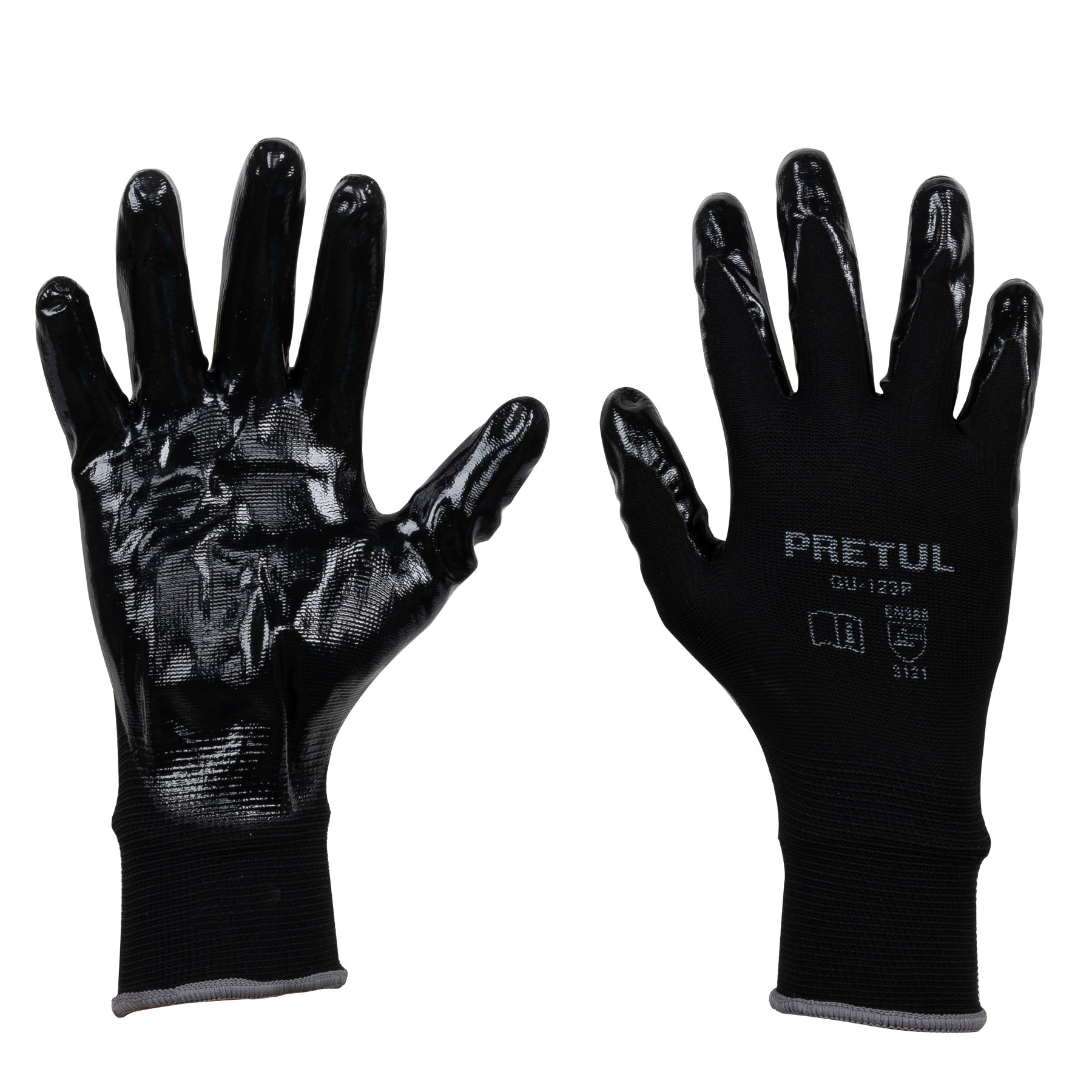 GUANTE GU123P NYLON ELAST.C/NITRILO G. PRETUL