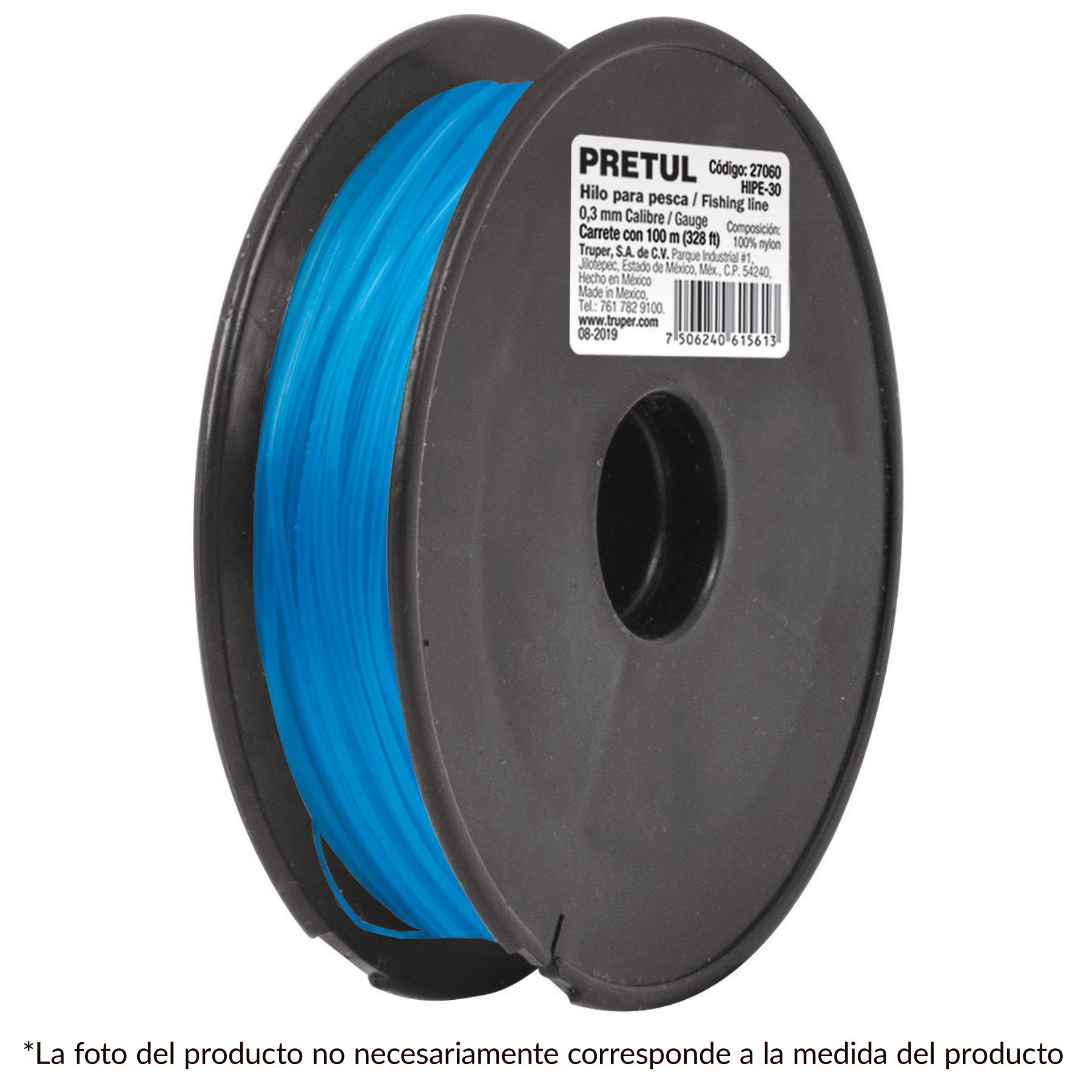 HILO HIPE60 SEDAL P/PESCA 60X100 AZUL PRETUL 27063
