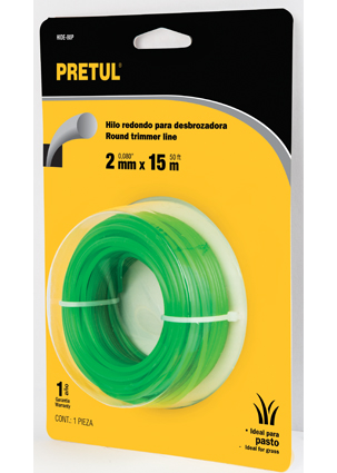 HILO P/DESBROZADORA VERDE HIDE80P 1.6MM 15M. PRETUL