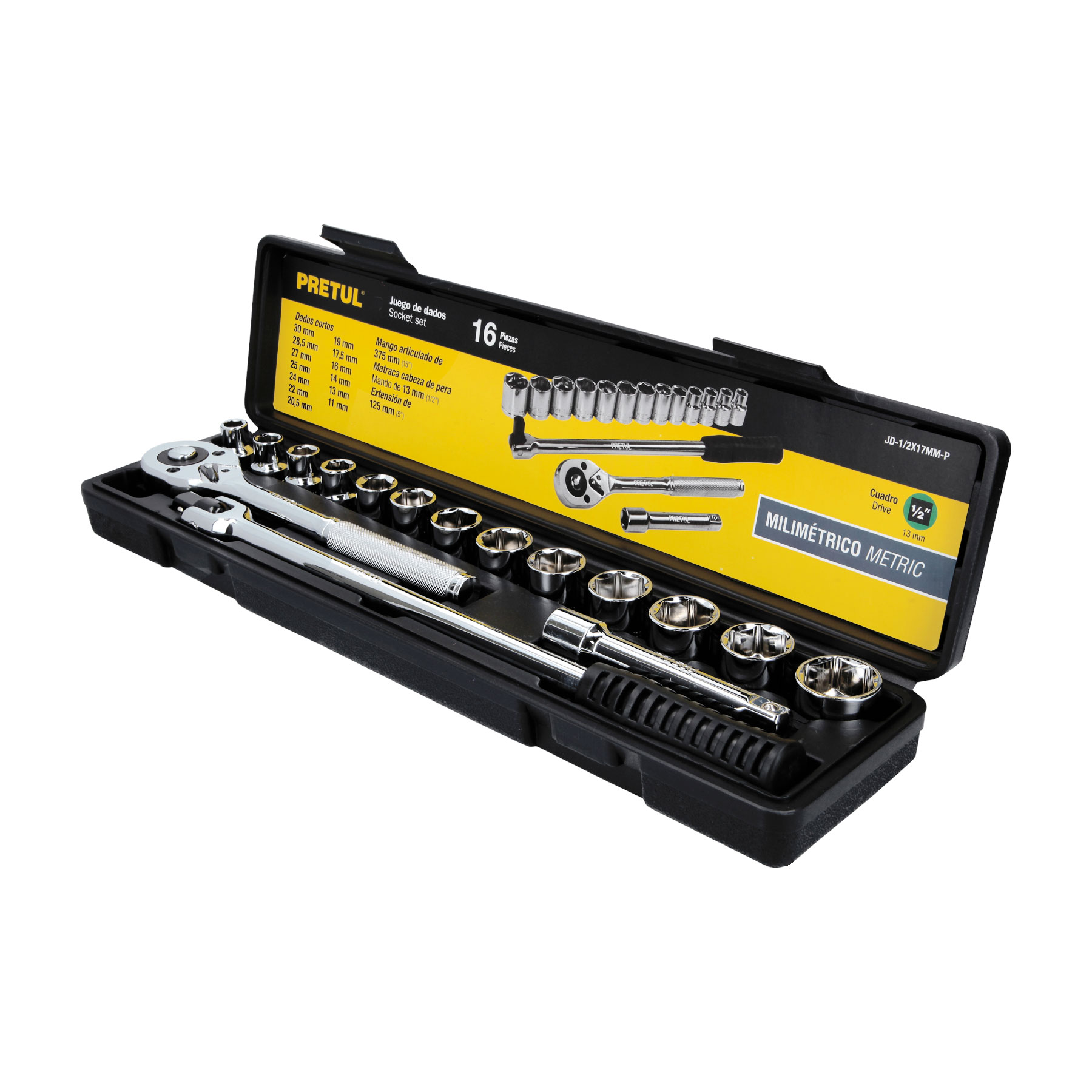 DADO JD1/2x 17MMP JGO.17 PZ. PRETUL SP