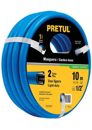 MANGUERA MAN15x1/2PA 2 C. C/PLAS. AZUL PRETUL