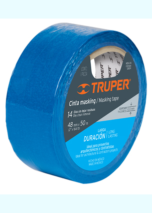 CINTA MSK2A MASKING TAPE 2X50M AZUL TRUPER