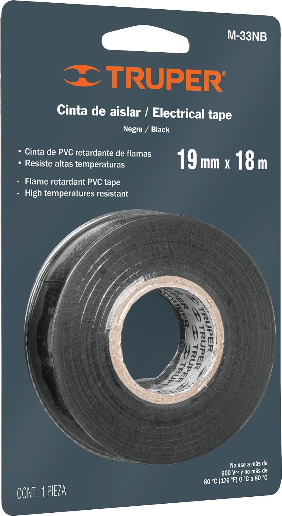 CINTA D/AISLAR M33NB 3/4 X 18 MTS NGA BLIST TRUPER