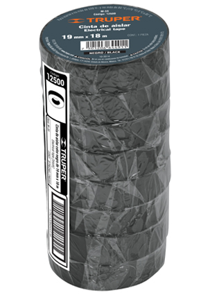 CINTA D/AISLAR M33 3/4 X 18 MTS NEGRA TRUPER