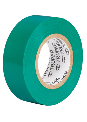 CINTA D/AISLAR M33V 3/4 X 19 MTS VERDE  TRUPER FU0383