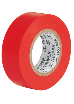 CINTA D/AISLAR M33R 3/4 X18 MTS ROJO TRUPER FU0380