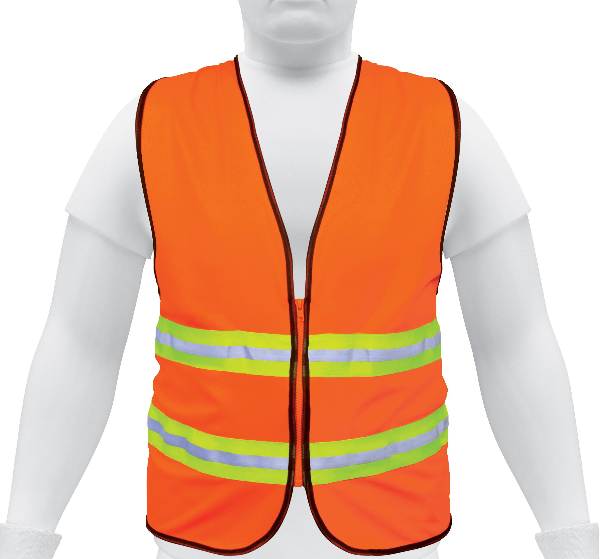 CHALECO CHS600N D/SEG.C/CIERRE NARANJA DOB/REF TRUPER