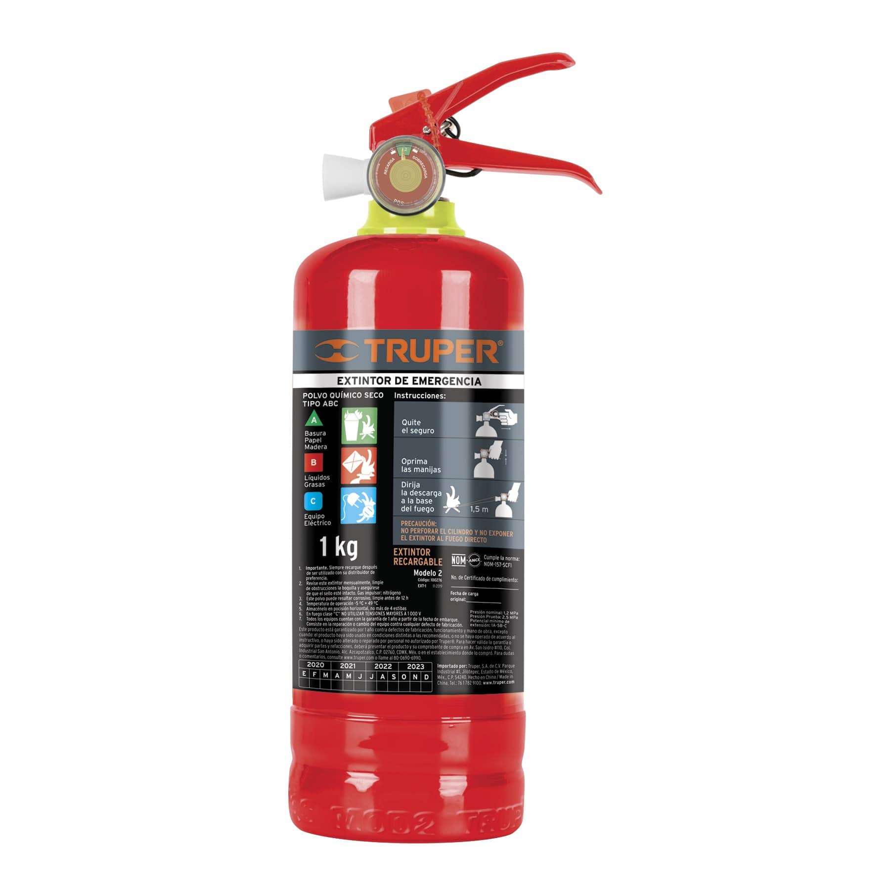 EXTINTOR EXT1/EXT1000 PORTATIL P/EMERG.T/ABC TRUPER
