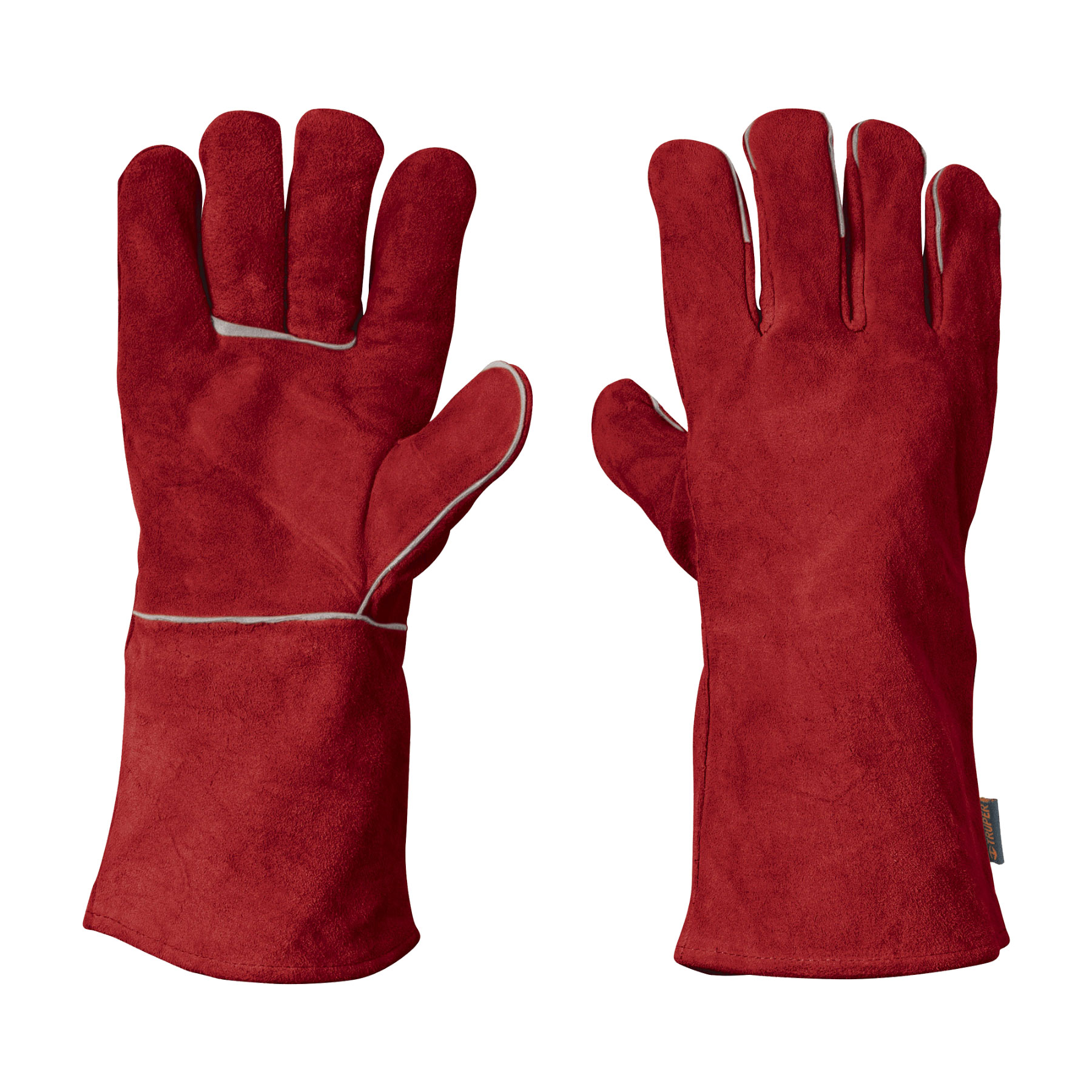 GUANTE GU505 ROJO DE CARNAZA PARA SOLDADOR TRUPER