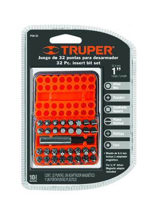 PUNTAS PUN33 P/DESARM. JGO.33 PZS.TRUPER