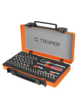DADO JD1/4X45M JGO 45 PZAS C/M TRUPER 13939 SP