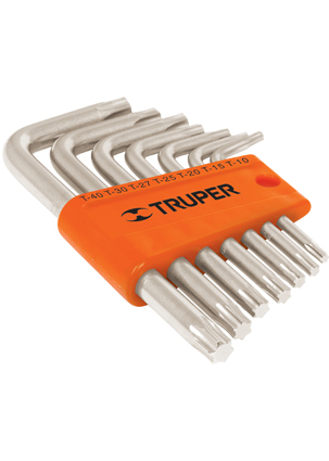 LLAVE TORX7C JGO. CORTAS 7 PZAS. TRUPER
