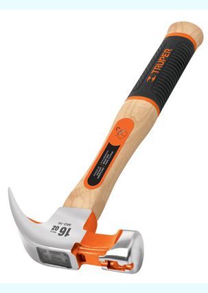 MARTILLO MO16 DE UNA CURVA PULIDO C/IMAN TRUPER