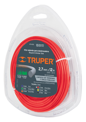 HILO HTA105 P/DESBROZADORA 105 ROJO TRUPER/TC3219