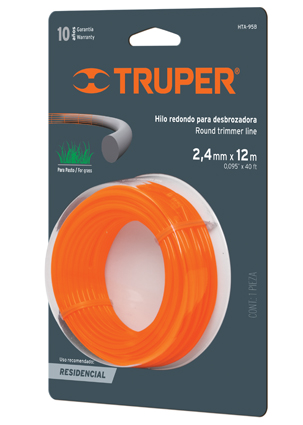 HILO HTA95B P/DESBROZADORA 95 NARANJA BLIST.TRUPER