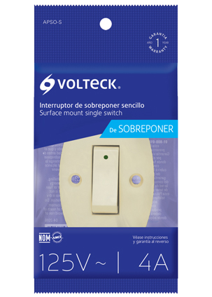 APAGADOR APSOS SOBREPONER STD. VOLTECK FU0123