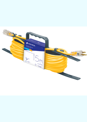 EXTENSION ERA8X14 ELECTRICA USO RUDO 8 MTS. AMAR. VOLTECK