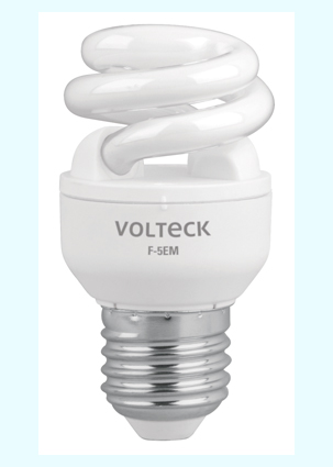 FOCO FLUORESCENTE F5EM MINI ESPIRAL 5W. T.2 VOLTECK/FU0031