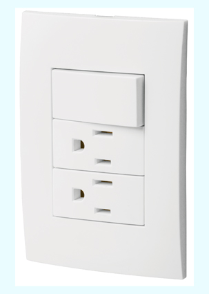 PLACA PAAPCOO3B C/ 2 CONTACTOS E INTERR. SENCILLO VOLTE...