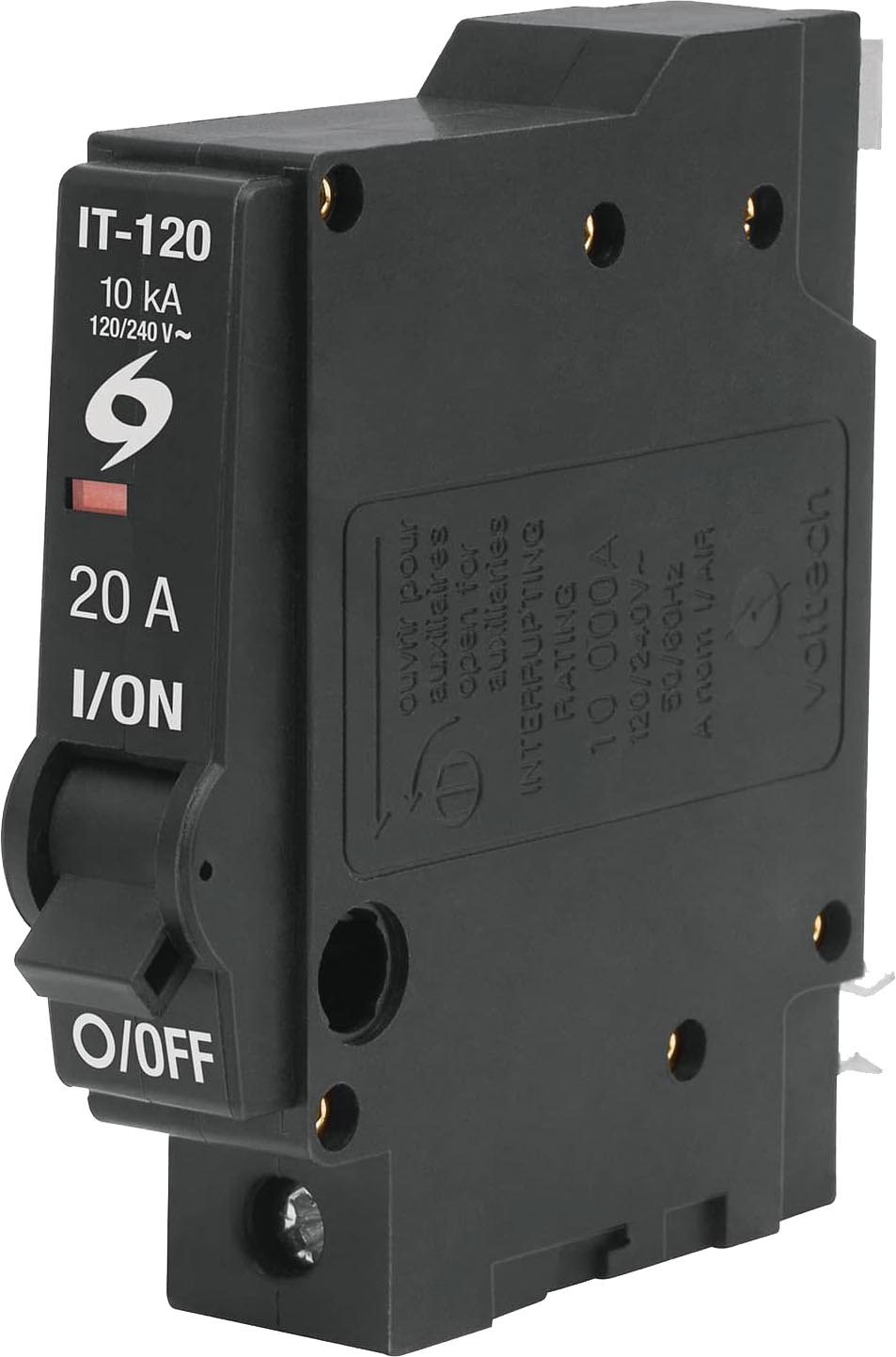 PASTILLA TERMOMAGNETICA IT120 1 POLO 20A VOLTECK 46701