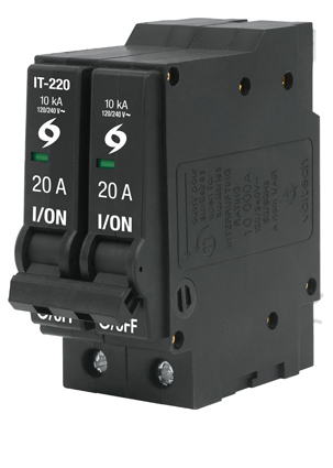 PASTILLA TERMOMAGNETICA IT220 2 POLOS 20A VOLTECK