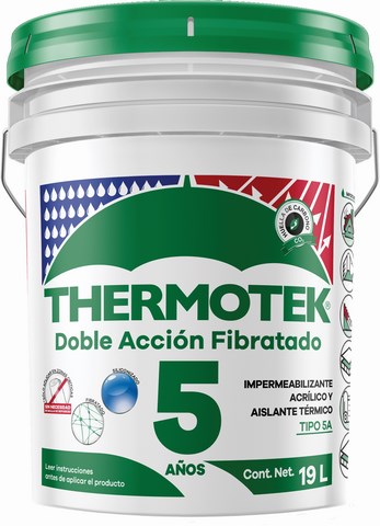 IMPERMEABILIZANTE FIBRA D.A.TERRACOTA THERMOTEK 5 ANOS....