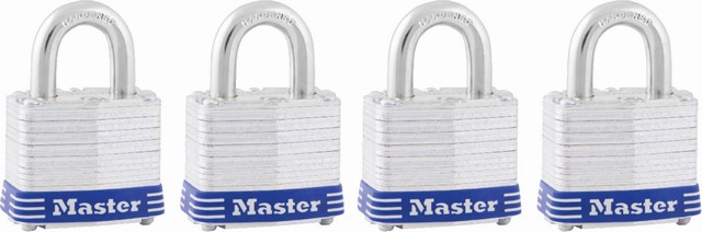 CANDADO LAMINADO MASTER 3008D JGO. 4 PZAS.3008ESPDHC ML...