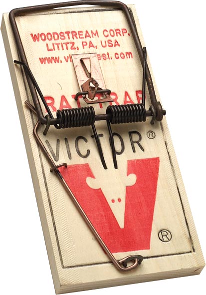 TRAMPA P/RATON CHICA VICTOR M040 MADERA VIC040