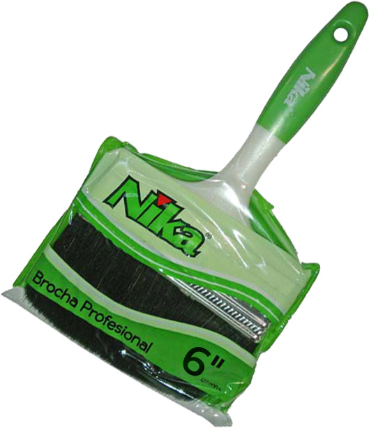 BROCHA PROFESIONAL 152 MM. 6 M/VERDE BNP60 NIKA